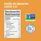 Aceite de Aguacate Extra virgen con Ajo