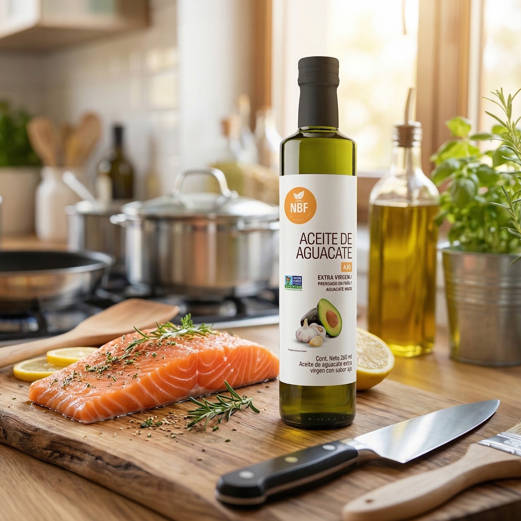 Aceite de Aguacate Extra virgen con Ajo