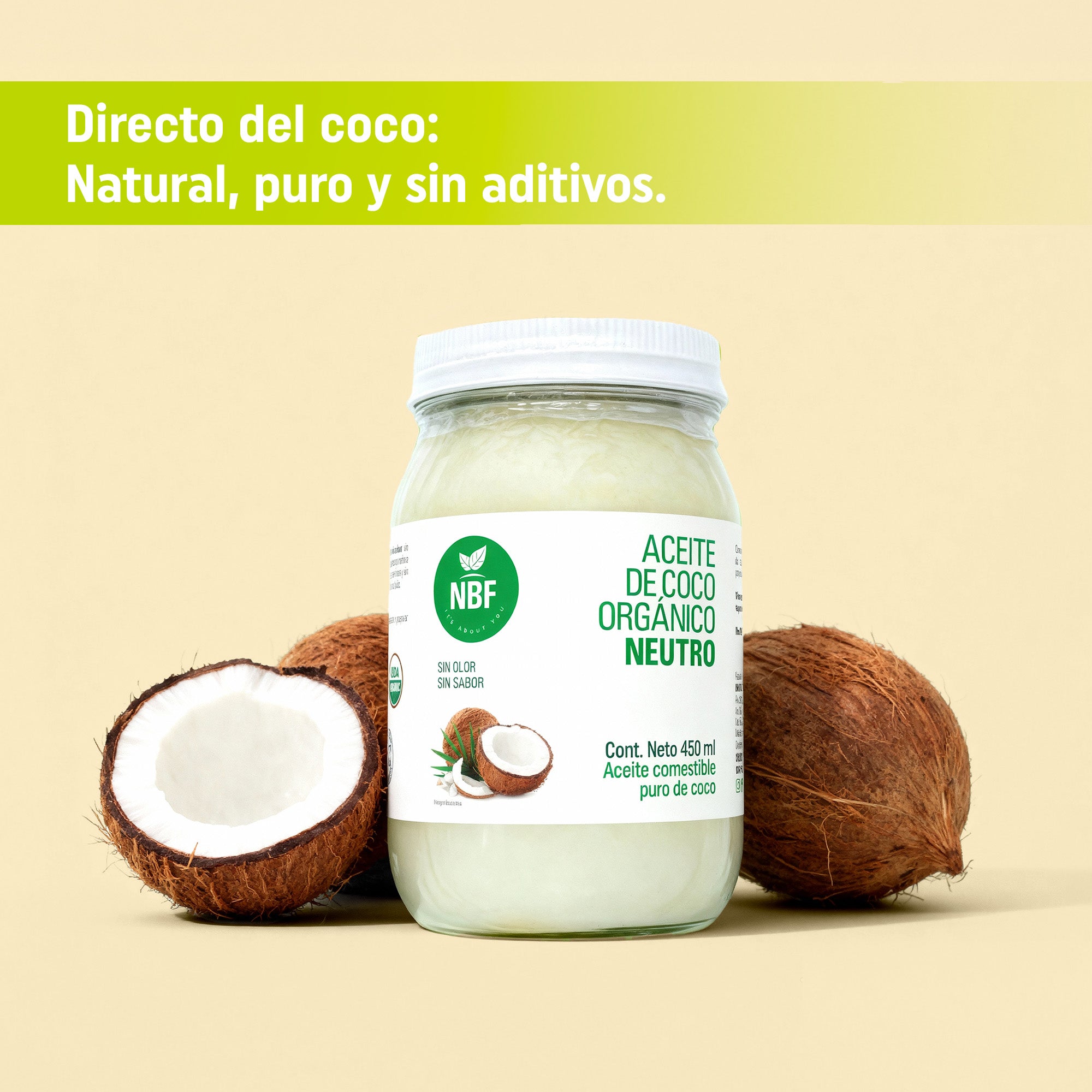 Aceite de Coco Organico Neutro