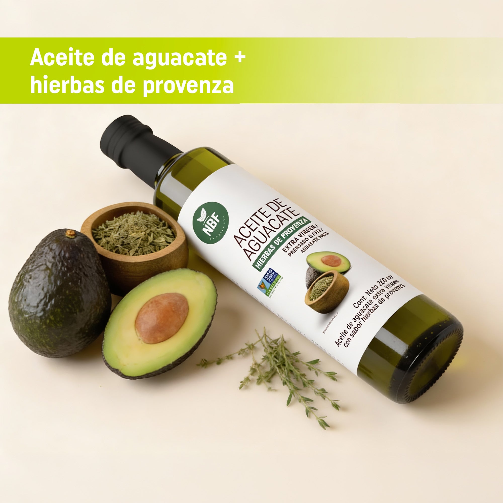 Aceite de Aguacate Extra Virgen sabor Hierbas de Provenza