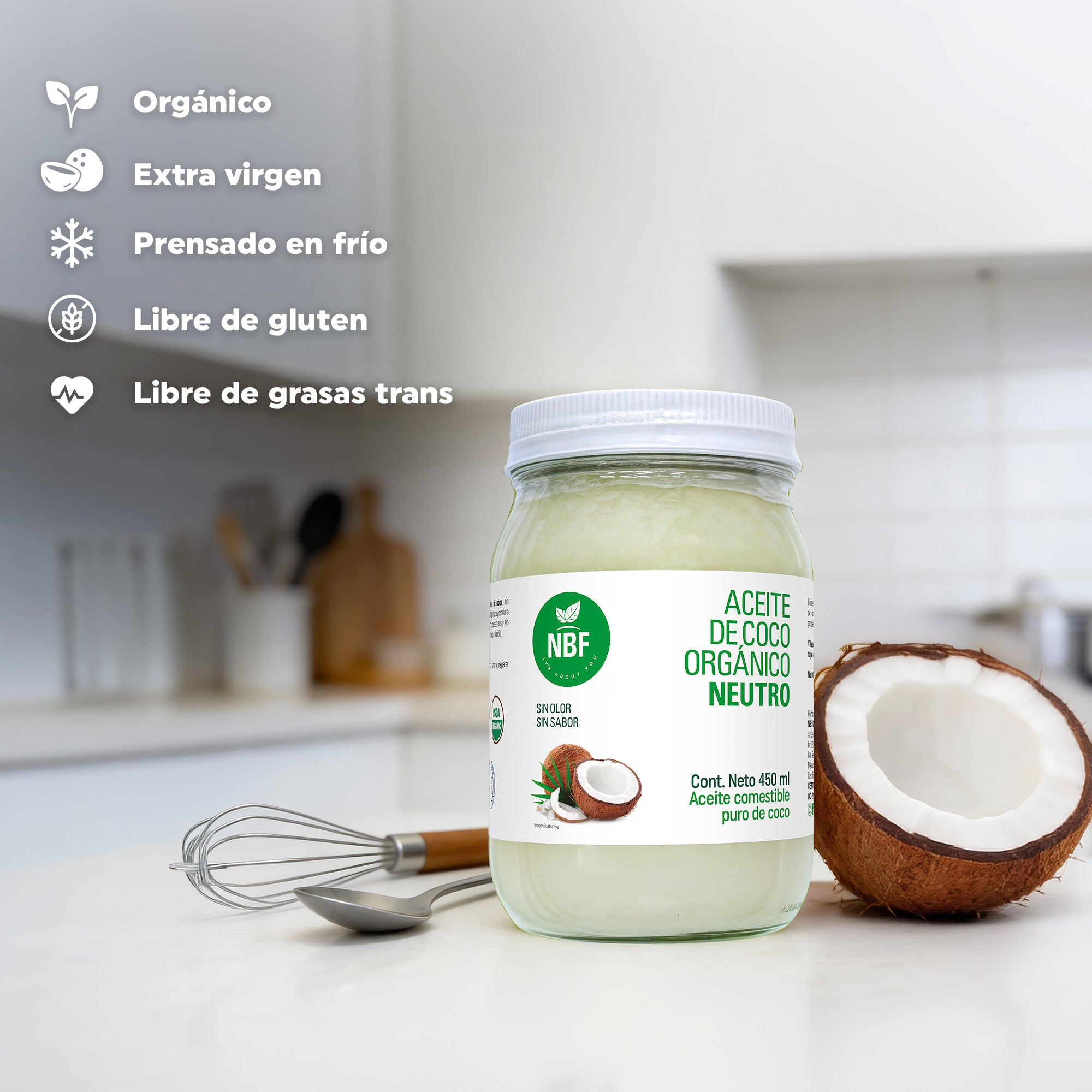 Aceite de Coco Organico Neutro