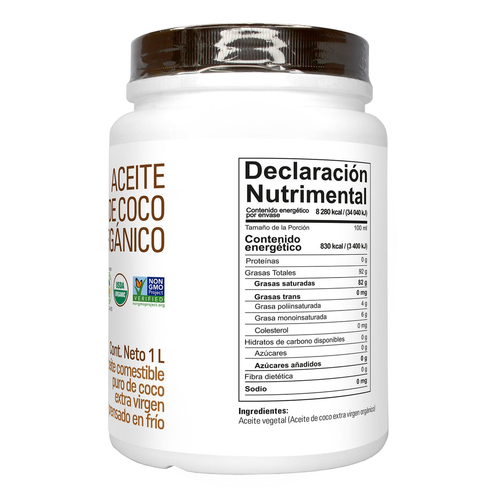 aceite de coco organico extra virgen