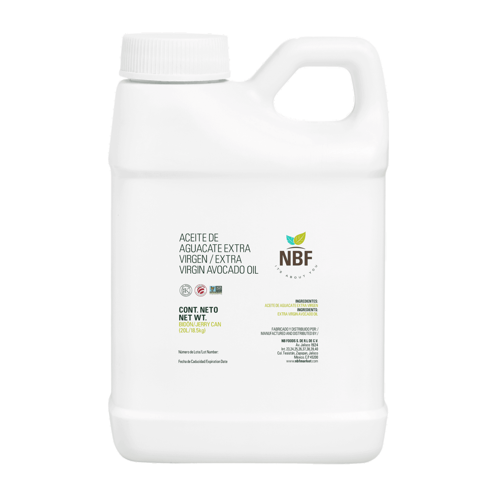 Aceite de Aguacate Extra virgen a Granel