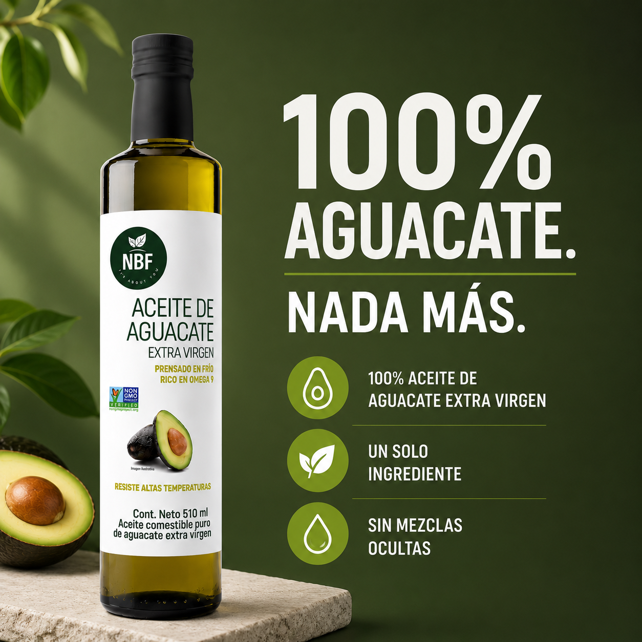 Aceite de Aguacate Extra virgen