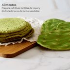 tortillas hechas con polvo de nopal
