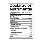 tabla nutrimental nopal organicpo deshidratado en polvo NBF