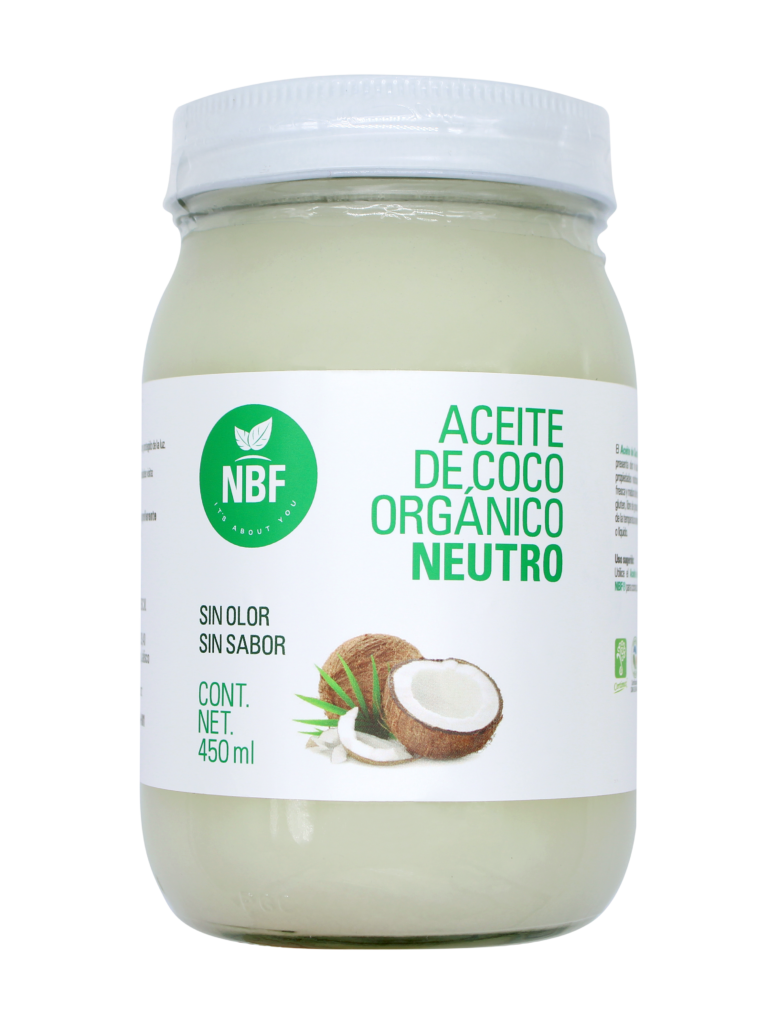  NBF Aceite de coco orgánico, sin sabor ni olor, sin