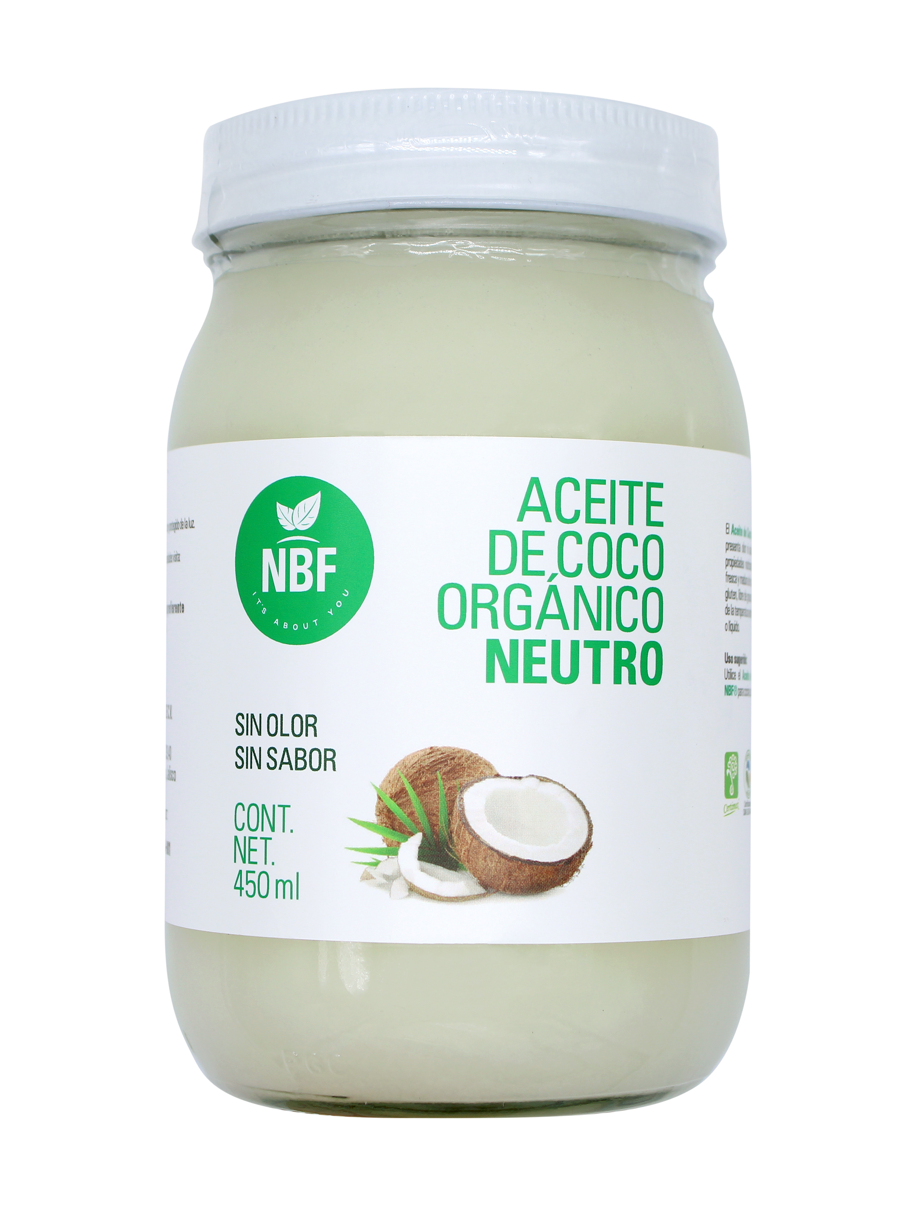 Aceite de Coco Organico Neutro