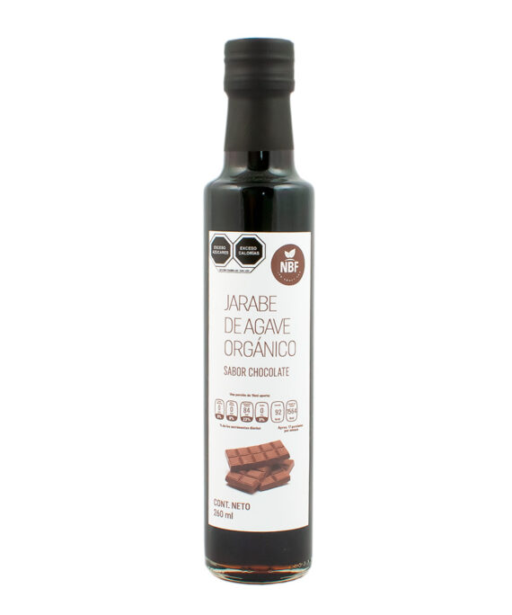 jarabe de agave organico sabor chocolate 260 ml