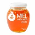 miel de abeja organica con panal dentro