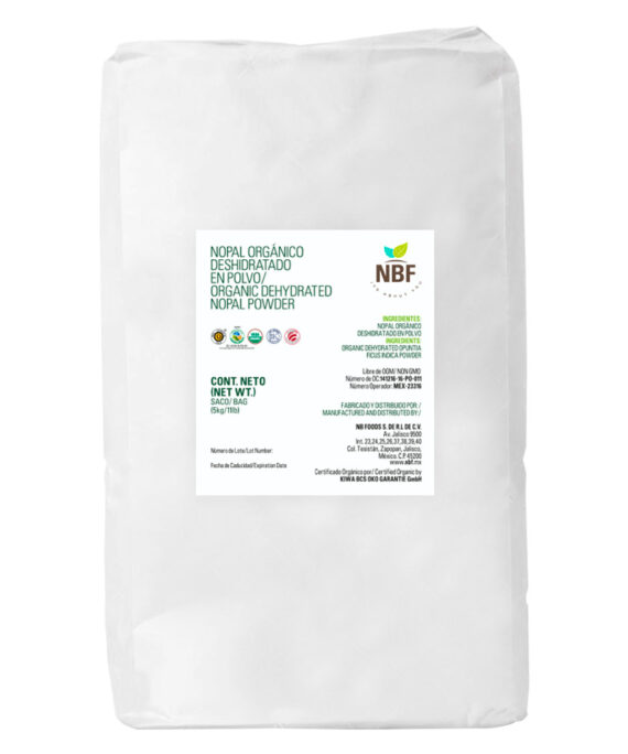nopal organico deshidratado en polvo 5 kg NBF