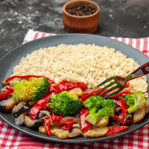 front-view-pearl-barley-with-tasty-cooked-vegetable